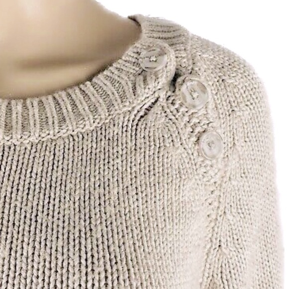 Moda International Oatmeal Cashmere Blend Wool Sweater, Women’s Size Small. - Picture 9 of 10